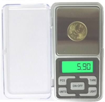

KIBUN Digital Pocket Scale 0.01G to 200G for Kitchen Jewellery Weighing Silver Weighing Scale(Silver)