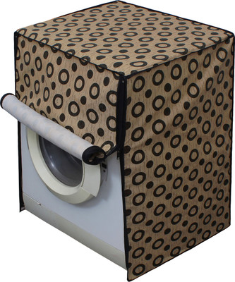 LITHARA Front Loading Washing Machine  Cover(Width: 60.96 cm, Beige, Black)