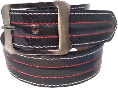 FOREVER99 Men Casual Black Genuine Leather Belt
