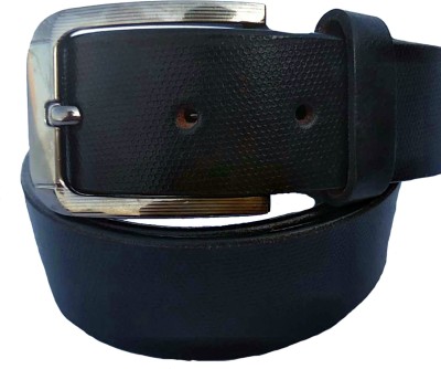 FOREVER99 Men Casual Black Genuine Leather Belt