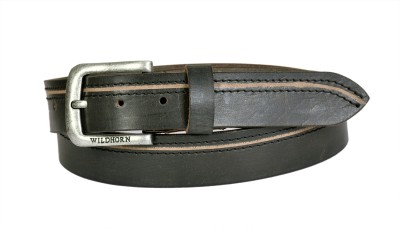 WILDHORN Men Party, Formal, Casual Black Genuine Leather Belt