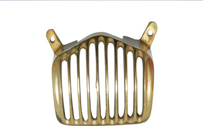 Golden Fox Backlight Grill for Standard Model Bike Headlight Grill(Gold)