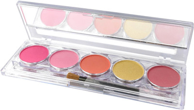 

One Personal Care 5 Color Blusher Palette | Waterproof | 24 HRS (9747-02)(Pink, Gold, Red, Orange, Multicolor)