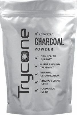 

Trycone ACTIVATED CHARCOAL POWDER (For Face mask, Teeth whitening & Teeth Cleaning, Skin Treatment, Detoxifies, Helps With Digestion)(100 g)