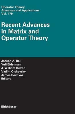 Recent Advances in Matrix and Operator Theory(English, Hardcover, unknown)