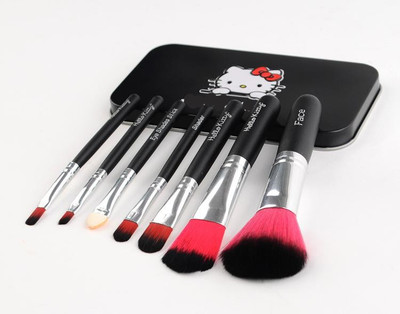 

BeautyQua Professional Cute Traveling Kit 7pcs Mini Make up Brush set(Pack of 7)