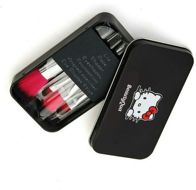 

BeautyQua Cute Traveling Kit 7pcs Mini Make up Brush set(Pack of 1)