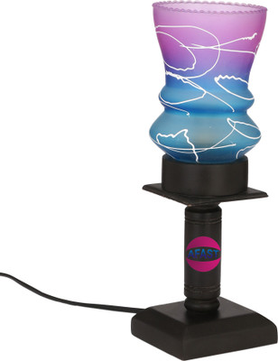AFAST Effects-BT79 Wood, Glass 1 - Cup Candle Holder(Blue, Black, Pink, Pack of 1)