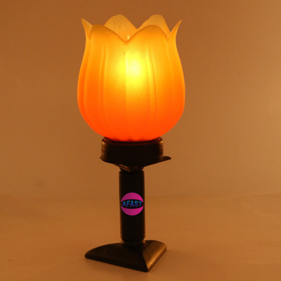 AFAST light lamp Table Lamp(22 cm, Black, Orange)