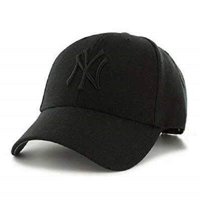 Ryme Flexifit Stretchable NY Solid Backside Closed Caps for Men and Women (Black , Free Size) Cap