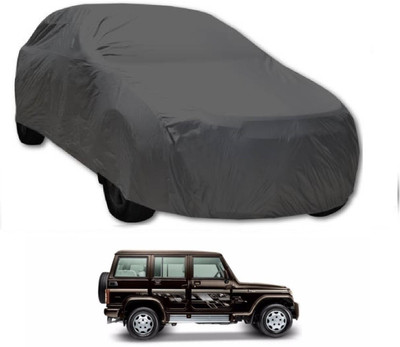AutoKick Car Cover For Mahindra Bolero (Without Mirror Pockets)(Grey)