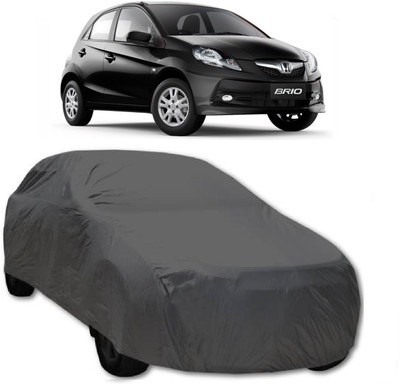 AutoKick Car Cover For Honda Brio (Without Mirror Pockets)(Grey)