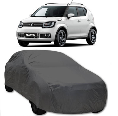 AutoKick Car Cover For Maruti Suzuki Ignis (Without Mirror Pockets)(Grey)