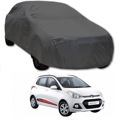 AutoKick Car Cover For Hyundai Grand i10 (Without Mirror Pockets)(Grey)