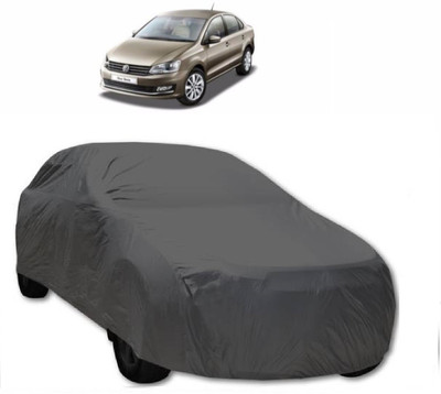 AutoKick Car Cover For Volkswagen Vento (Without Mirror Pockets)(Grey)