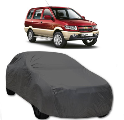 AutoKick Car Cover For Chevrolet Tavera (Without Mirror Pockets)(Grey)