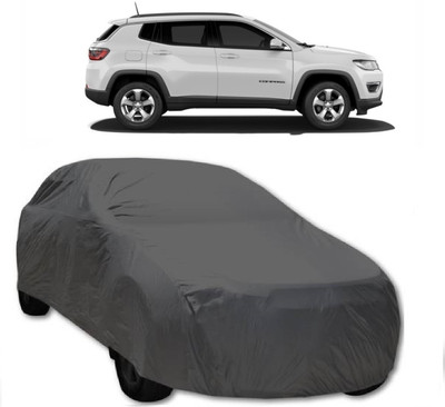 AutoKick Car Cover For Jeep Compass (Without Mirror Pockets)(Grey)