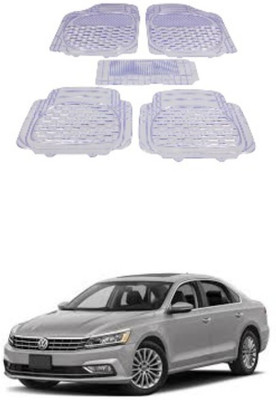 Autoxygen Rubber Standard Mat For  Volkswagen Passat(White)