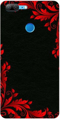 Smutty Back Cover for Honor 9 Lite - Red Floral Print(Multicolor, Hard Case, Pack of: 1)