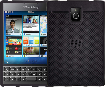 VAKIBO Back Cover for BlackBerry Passport(Black, Grip Case)