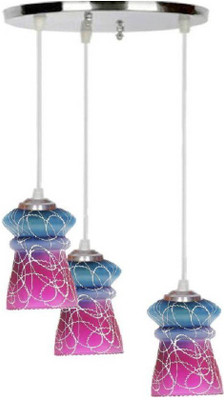 Somil LED Compatible Home Ceiling Pendant Hanging Lamp Light -A18 Pendant Lamp Ceiling Lamp(Blue, Pink)