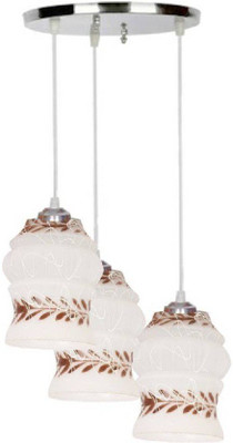 Somil LED Compatible Home Ceiling Pendant Hanging Lamp Light -A14 Pendant Lamp Ceiling Lamp(White, Brown)