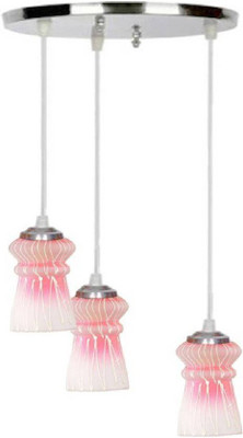 AFAST Pandans Hanging Ceiling Light Of Stylish Colorful & Decorative Three Glass Shade Lamp-DR23 Pendant Lamp Ceiling Lamp(Multicolor)