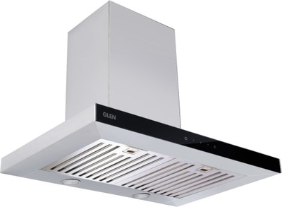 Glen Electric Kitchen Stainless Steel Chimney 6056 SX TS 60 cm 1000 m3h Wall Mounted Chimney (STEEL 1000 CMH)