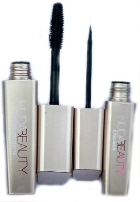 

Huda Beauty NEW LONG LASTING EYELINER AND MASCARA WATERPROOF,SMUDGEPROOF (Set of 2)(Set of 2)