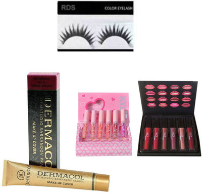 

RDS foundation 210 , 2 lipstick , eyelashes(Set of 4)