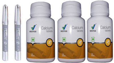 Vestige Calcium Tablets (100 tablet ) 3 bottel with parsoni kajal 2 pcs (set of 5 )(5 Items in the set)