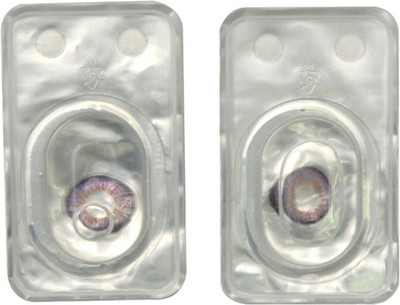 

Drr teleservices Zero power monthly eye contact lense ( purple) Monthly(0, Colored Contact Lenses, Pack of 1)