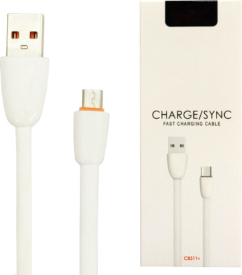 Pacificdeals Micro USB Cable 1 m Fast Micro USB Charging(Compatible with Mobile, Tablet, Power Bank, White)