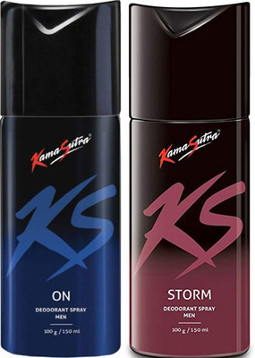 

KamaSutra Storm On Body Spray - For Men(300 ml, Pack of 2)