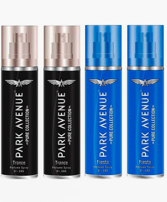 

Park Avenue Pure Collection Fiesta & Trance Deodorant Spray - For Men & Women(540 ml, Pack of 4)