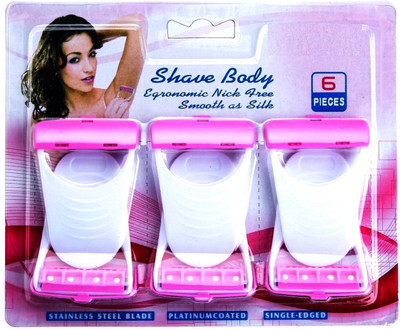 

VESZON Body Skin Hair Removal Razor for Women â Pack of 6 Disposable Razor(Pack of 6)