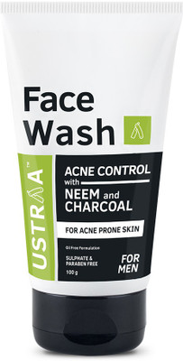 

Ustraa Face Wash Acne Control - With Neem & Charcoal Face Wash(100 g)