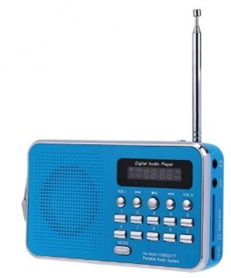 

CRETO BT-SM74 Portable Digital Radio/Fm Music Player Support Aux & SD card FM Radio(Blue)