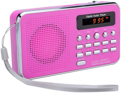 

CRETO BT-SM74 Digital Radio Fm Music Player Support Aux, SD card & USB Pen-drive FM Radio(Pink)