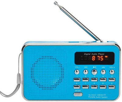

CRETO BT-SM74 Portable Radio/Fm Mp3 Player Support USB Pen-drive, Aux & SD card FM Radio(Blue)