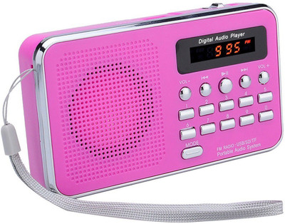 

CRETO BT-SM74 Digital Fm/Radio Support USB Pen-drive, Aux & SD card FM Radio(Pink)