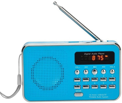 

CRETO BT-SM74 Portable Radio/Fm Music Player Support USB Pen-drive, Aux & SD card FM Radio(Blue)