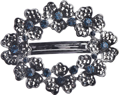 

Trinklets Chic Blue Stones Flower Cluster Back Pin(Silver, Blue)