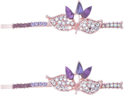 

Trinklets Chic Purple Hair Pin(Purple, Gold)