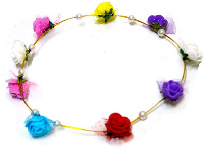 

Tako bell Multicolour Flower Gracious Tiara for Women and Girls -Set of 2 Hair Band(Multicolor)