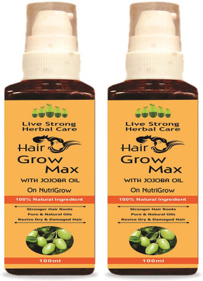 

On NutriGrow JOJOBA Hair Growth Oil, Virgin Coconut Oil With 15 Essential Oils For Hair Growth Hair Oil(200 ml)