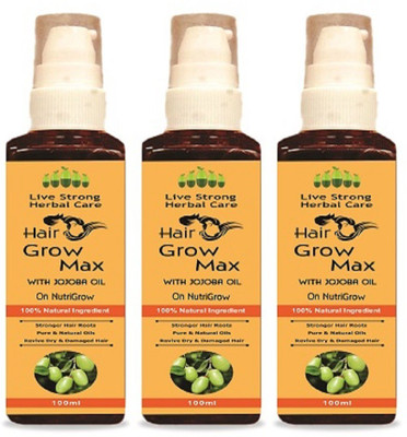 

On NutriGrow JOJOBA Hair Growth Oil, Virgin Coconut Oil With 15 Essential Oils For Hair Growth Hair Oil(100 ml)