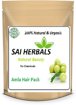 

SAI HERBALS Pure Amla Powder For Hair Growth 100 % Organic and Natural - 100gms.(100 g)