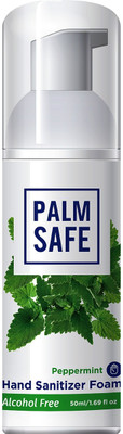 

Palmsafe Foam Based Alcohol-Free Hand Sanitizer 50ml x2(100 ml, Bottle, Pack of 2)