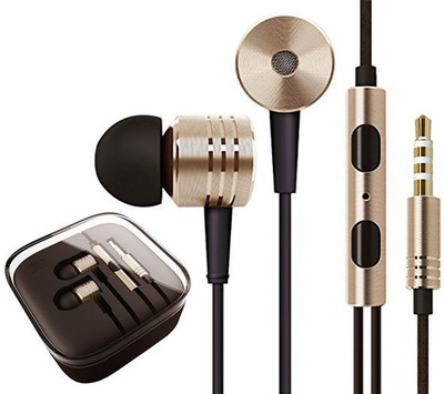 A Connect Z Mi-Pistone- High Quality Clear sound Headst- 442 Wired Headset(Gold, In the Ear)